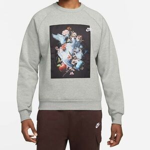 NIKE AF1 Graphic Crewneck Grey Men's Sweatshirt Air Force DD6515-063